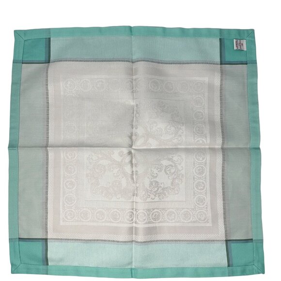 Garnier-Thiebaut Napkins Celadon Cotton 21 x 21 Inch Jardin Ala Francaise Set 4 - Picture 2 of 8